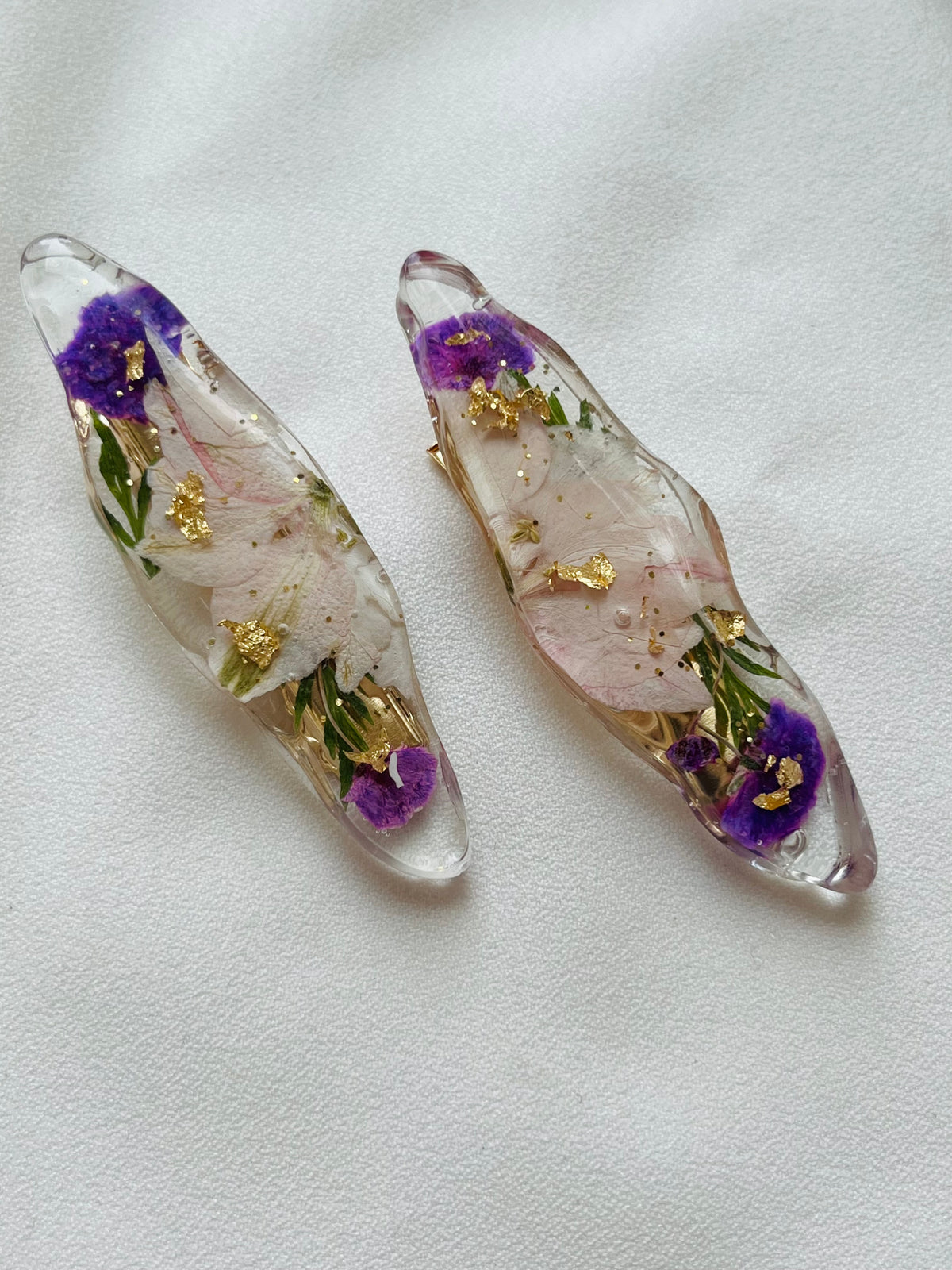 Pressed Flowers | Barrettes