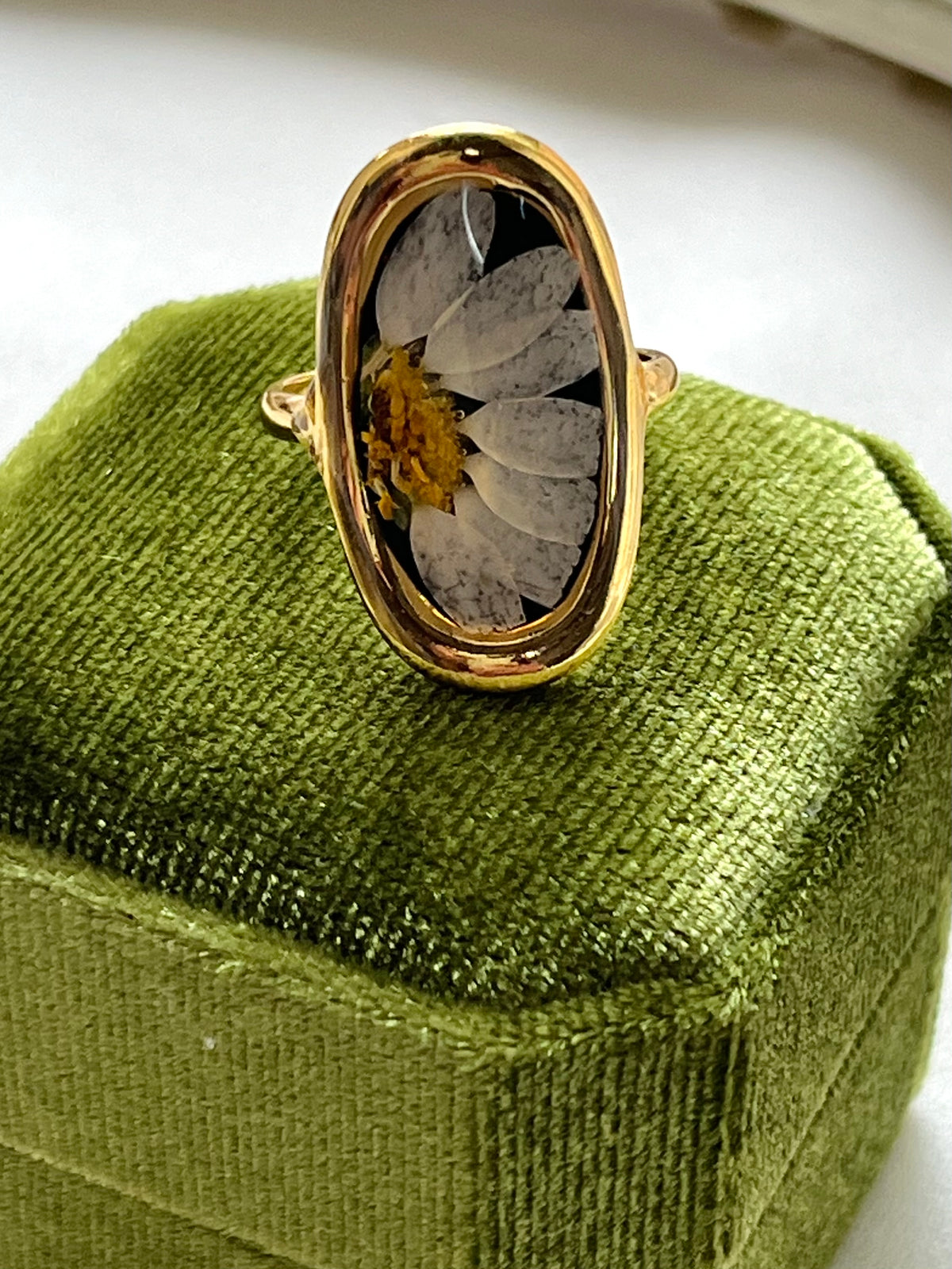 Pressed Flower | Adjustable Ring