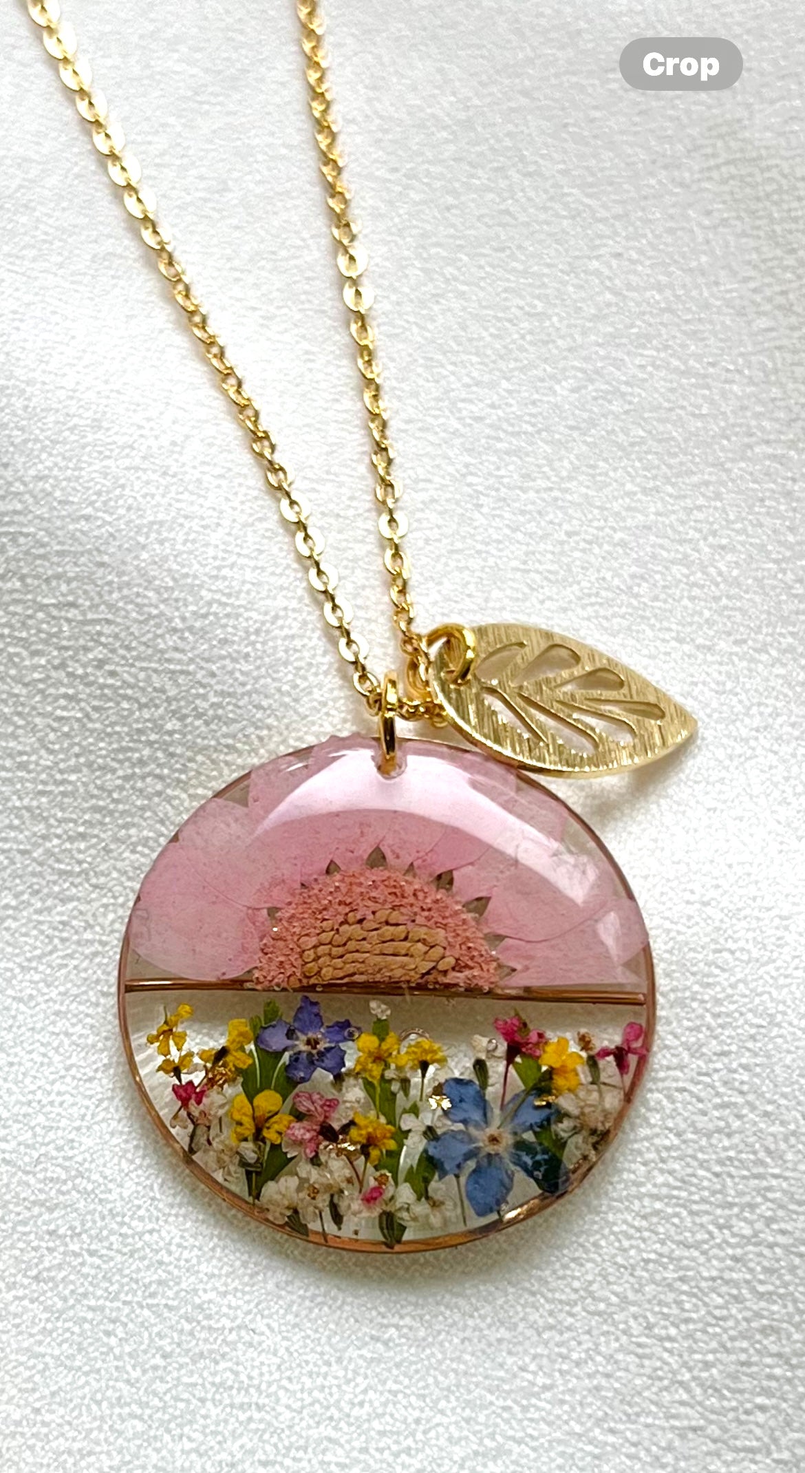 Pressed Flower Necklace