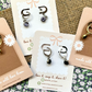 Huggie Hoops |Cubic Zircona Charms