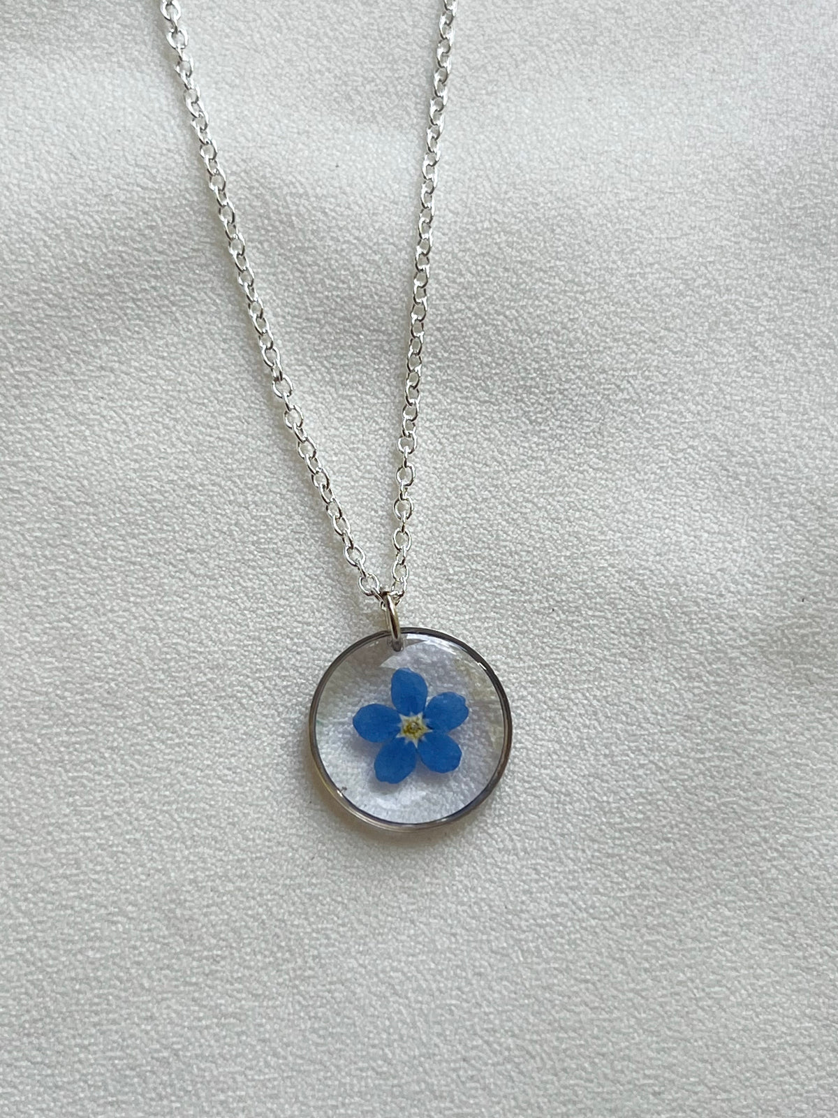 Pressed Flowers | Forget Me Not | Necklace