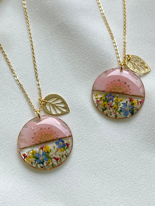 Pressed Flower Necklace