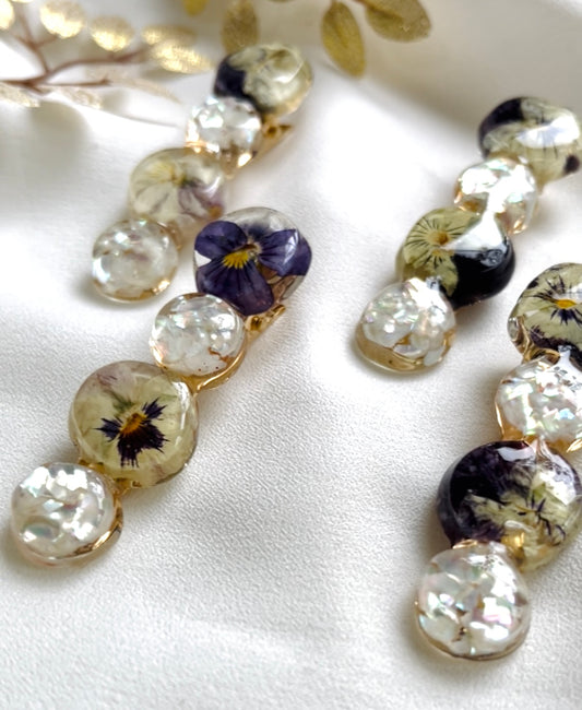Pressed Flowers | Hair Clips