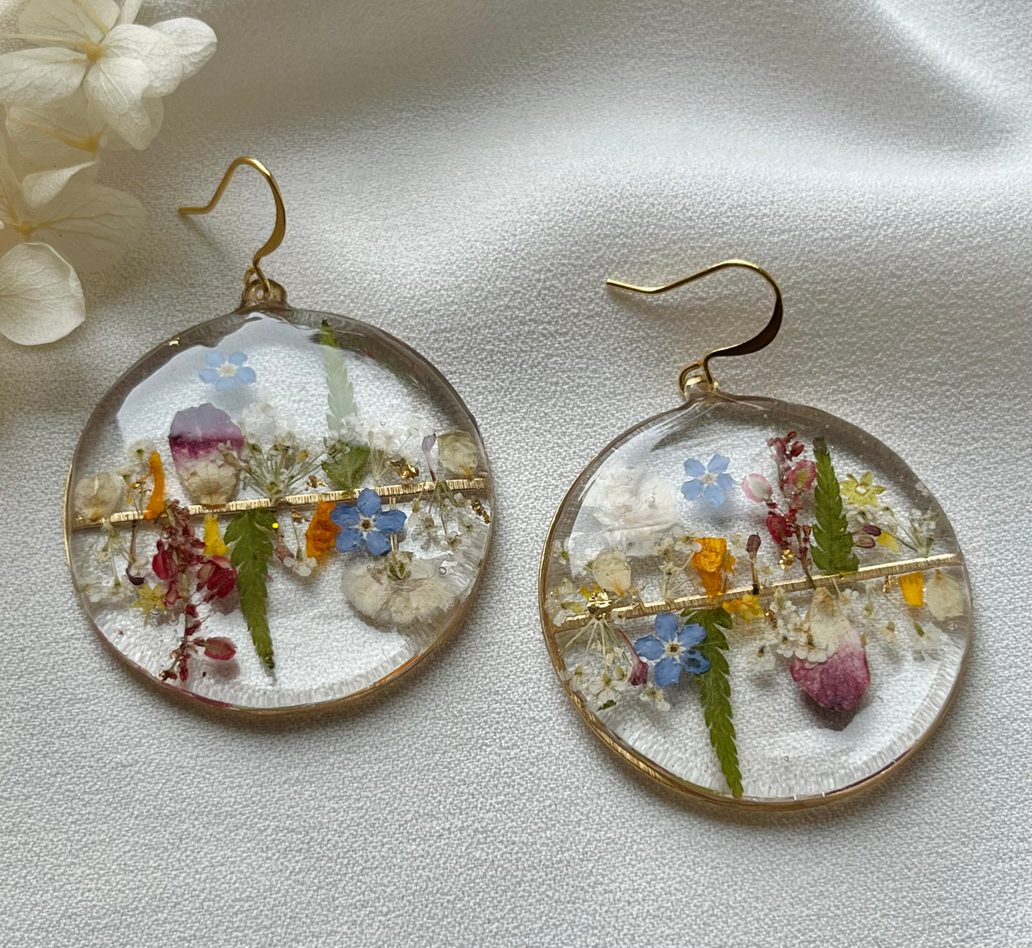 Pressed Flower Earrings
