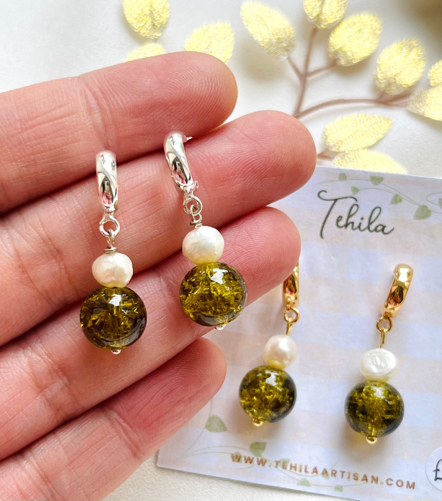 Dangle Bead Earrings