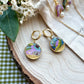 Geode & Pearls Collection |Polymer Clay Earrings