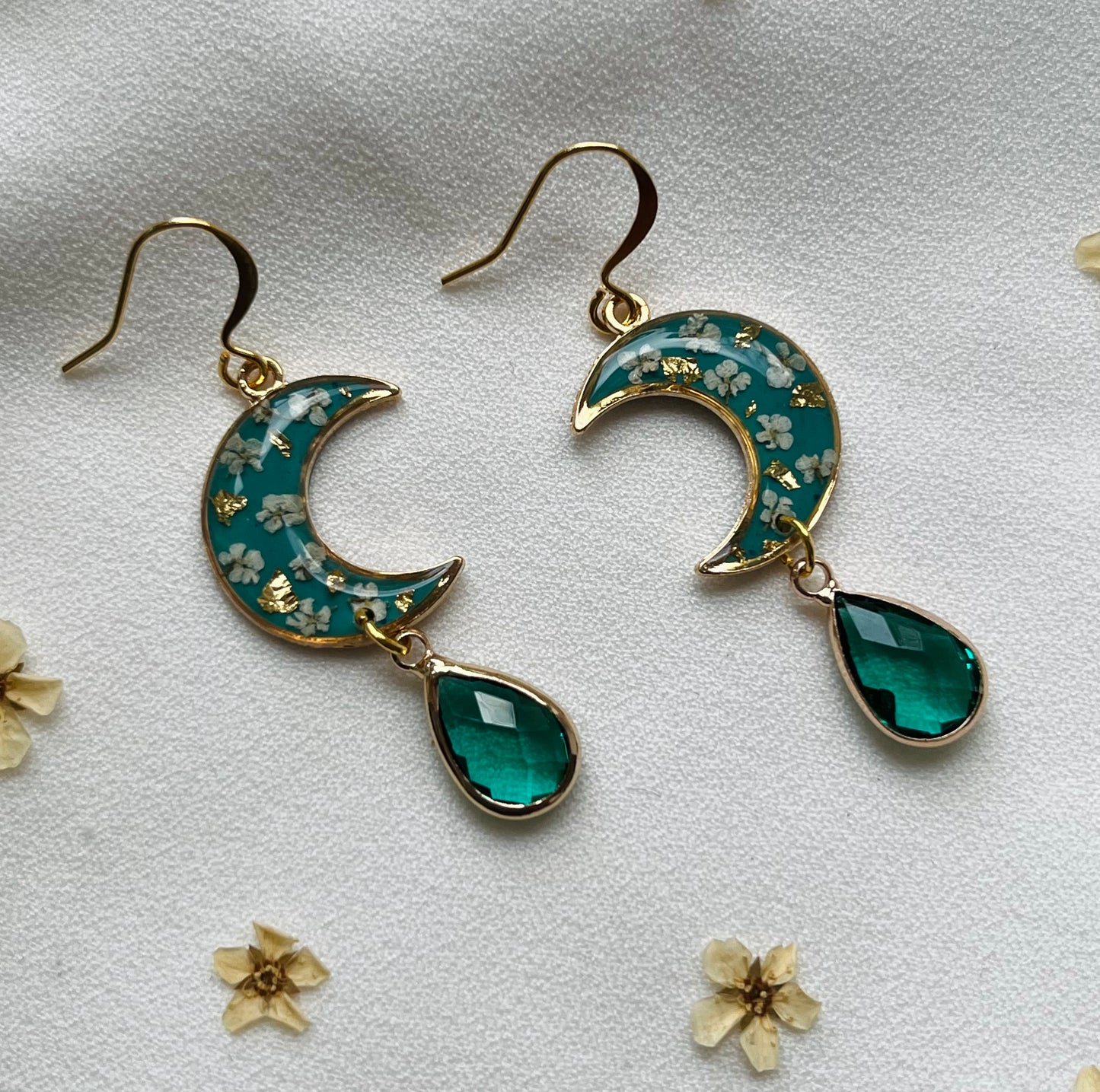 Pressed Flower Earrings