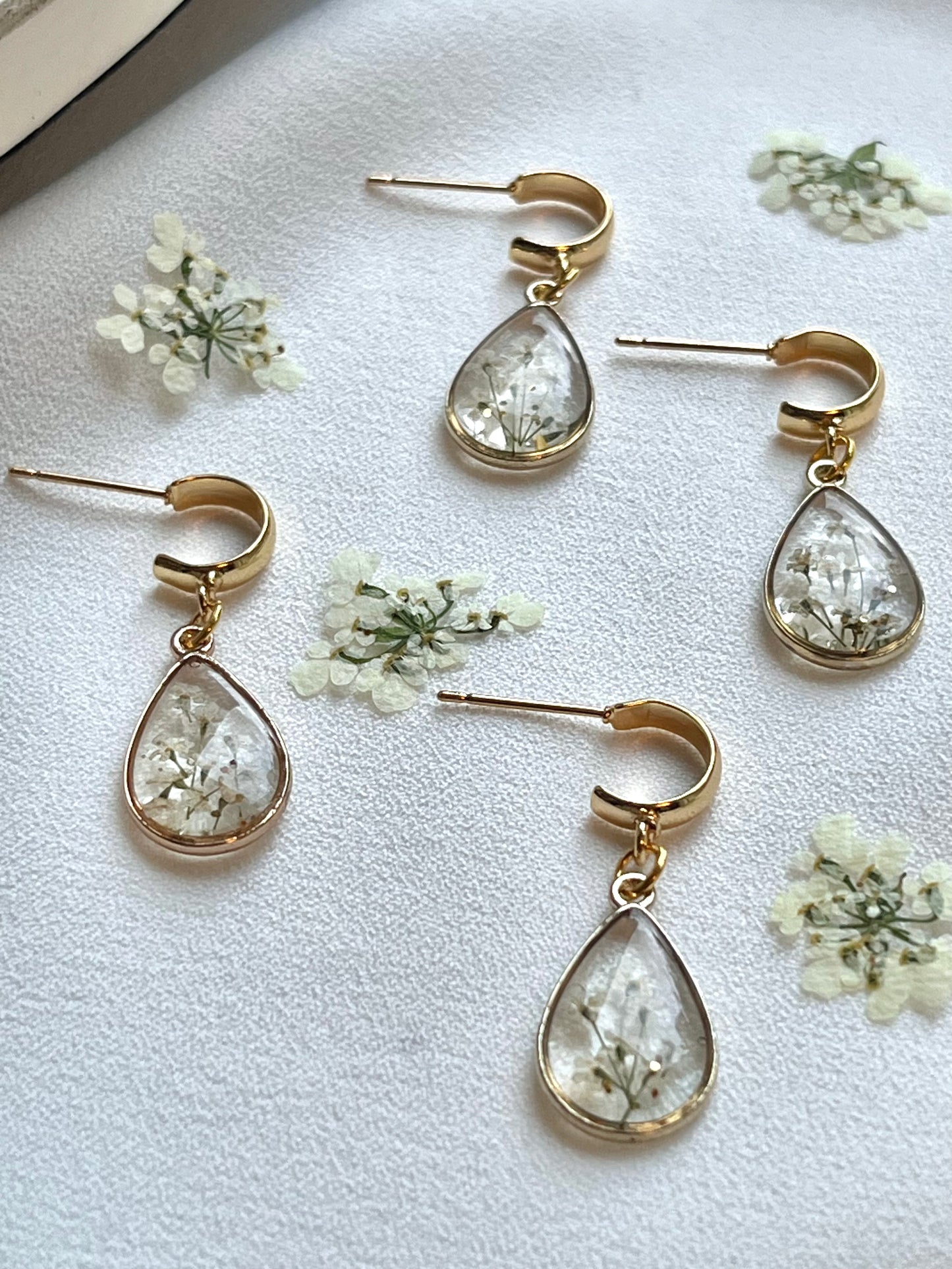 Pressed Flowers | Queen Anne’s Lace | Earrings