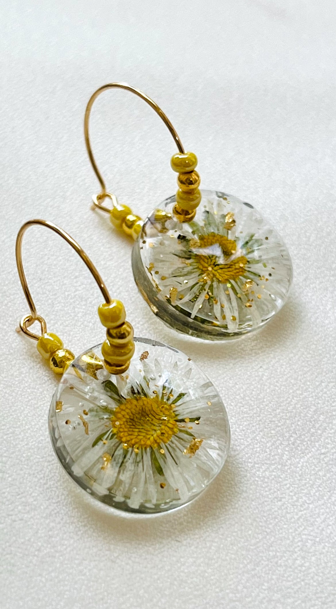 Pressed Flowers | Sunshine Daisy Earrings