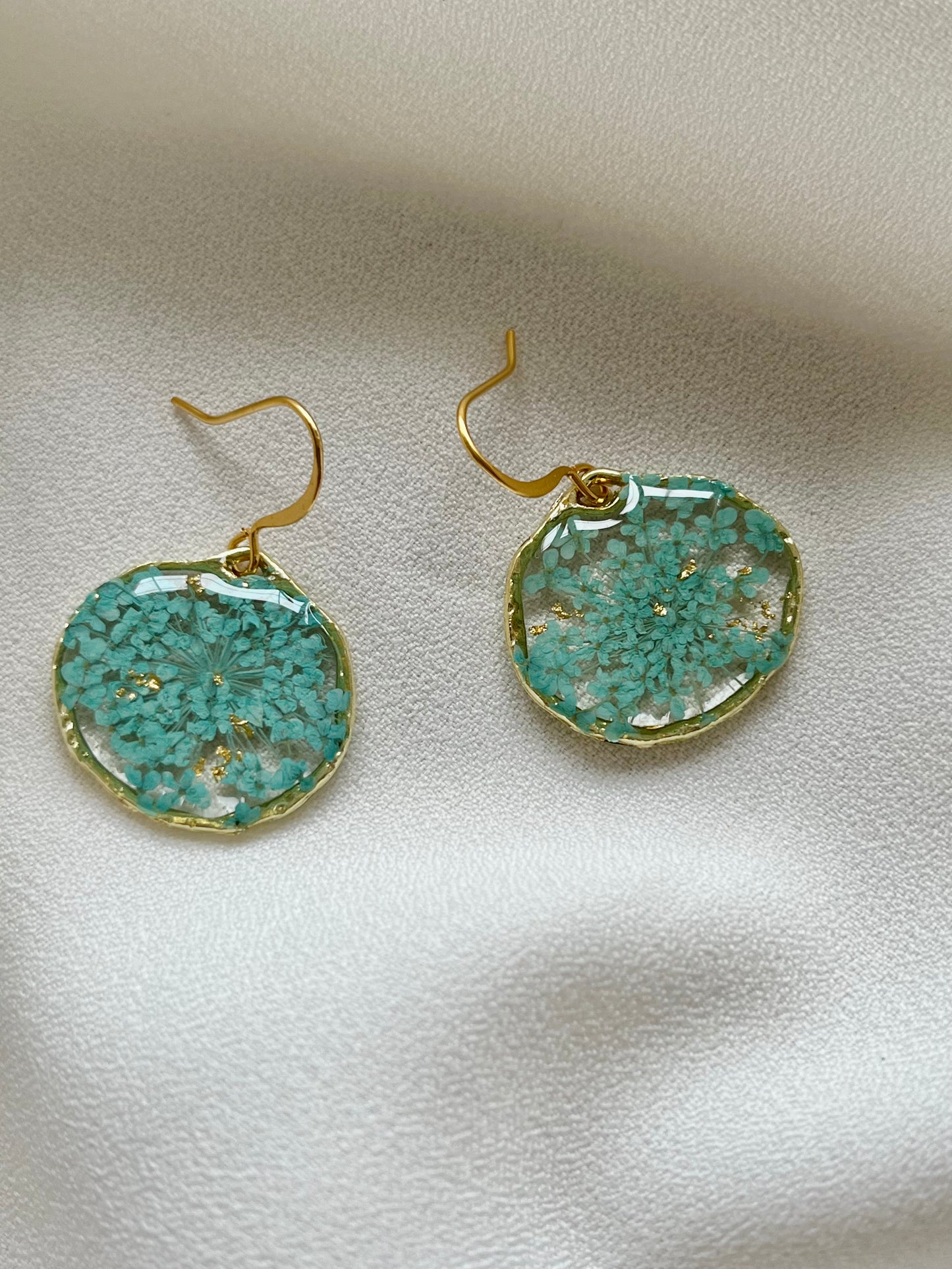 Anne’s Lace | Pressed Flower Earring