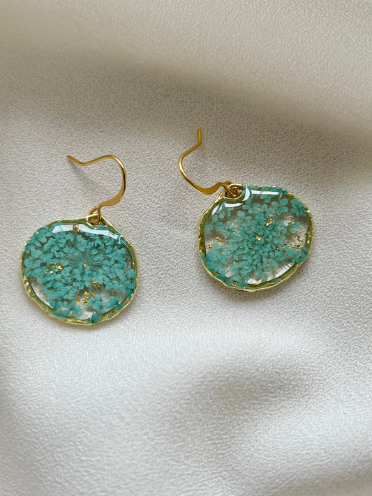 Anne’s Lace | Pressed Flower Earring