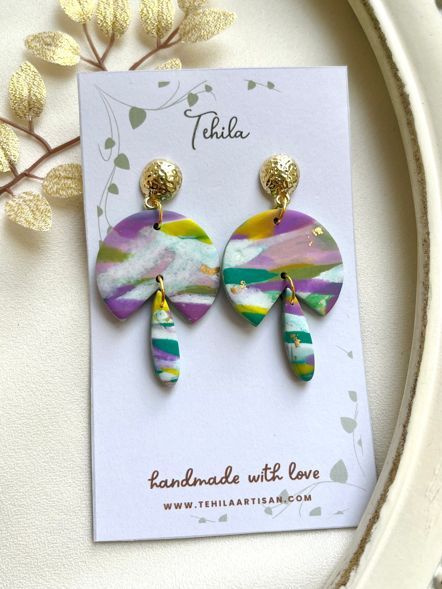 Polymer Clay | Dangle Earrings