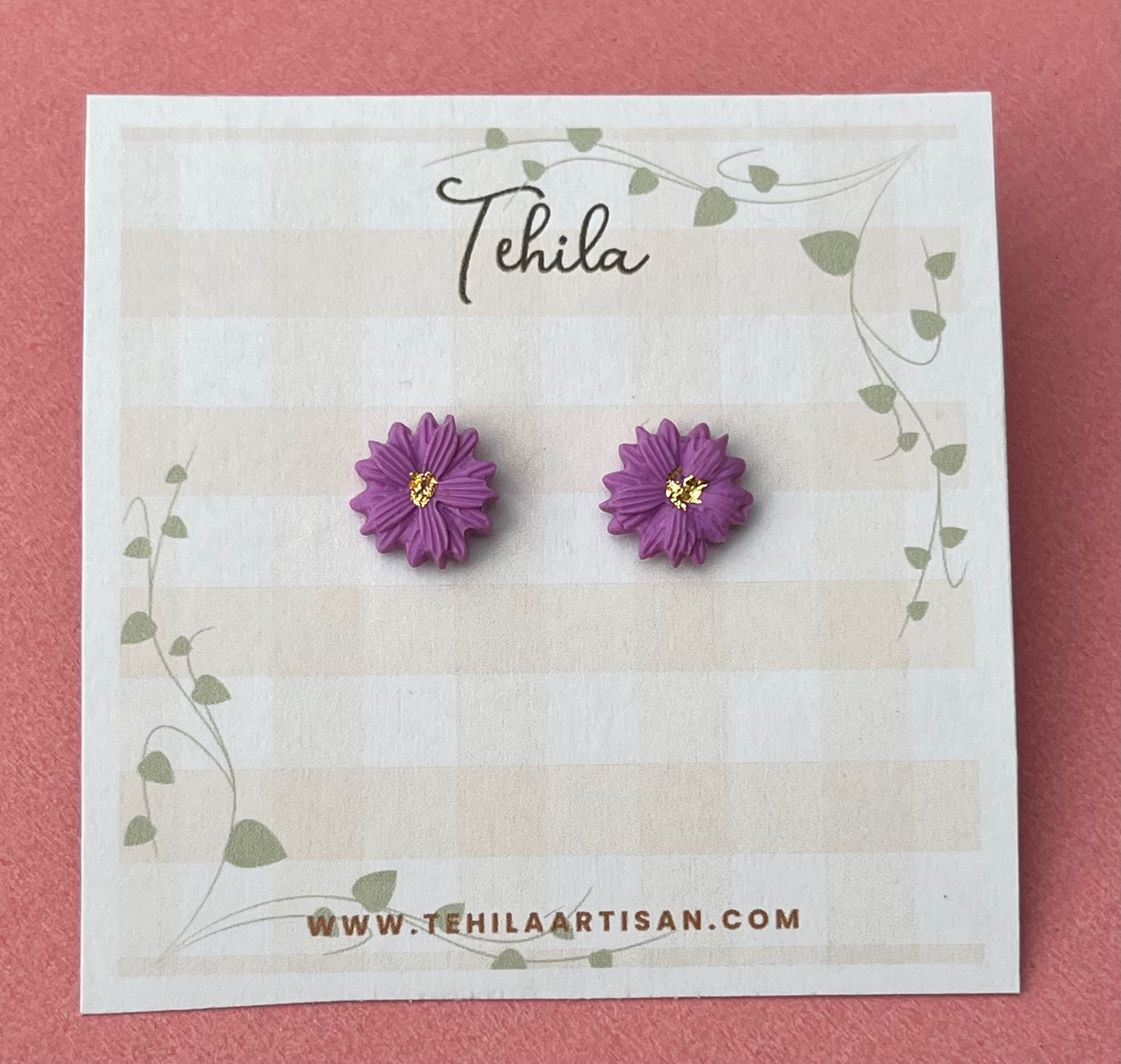 Polymer Clay | Flower Stud