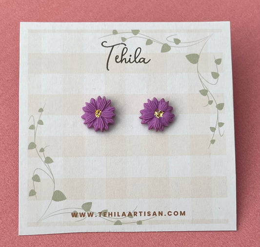 Polymer Clay | Flower Stud