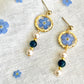 Pressed Flowers | Dangle Earrings | Forget-me-not