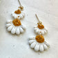 Polymer Clay | Daisy Dangle Earrings