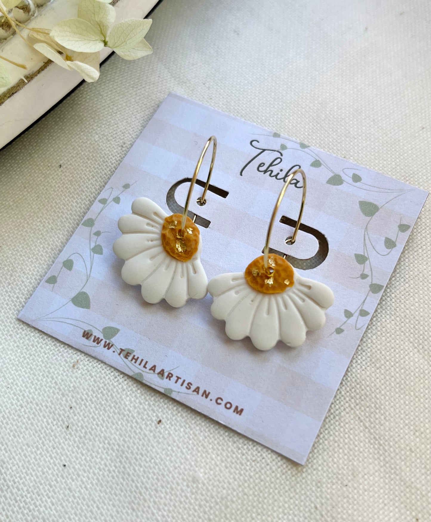 Polymer Clay | Daisy Earrings