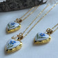 Pressed Flowers | Forget me Not | Locket Necklace