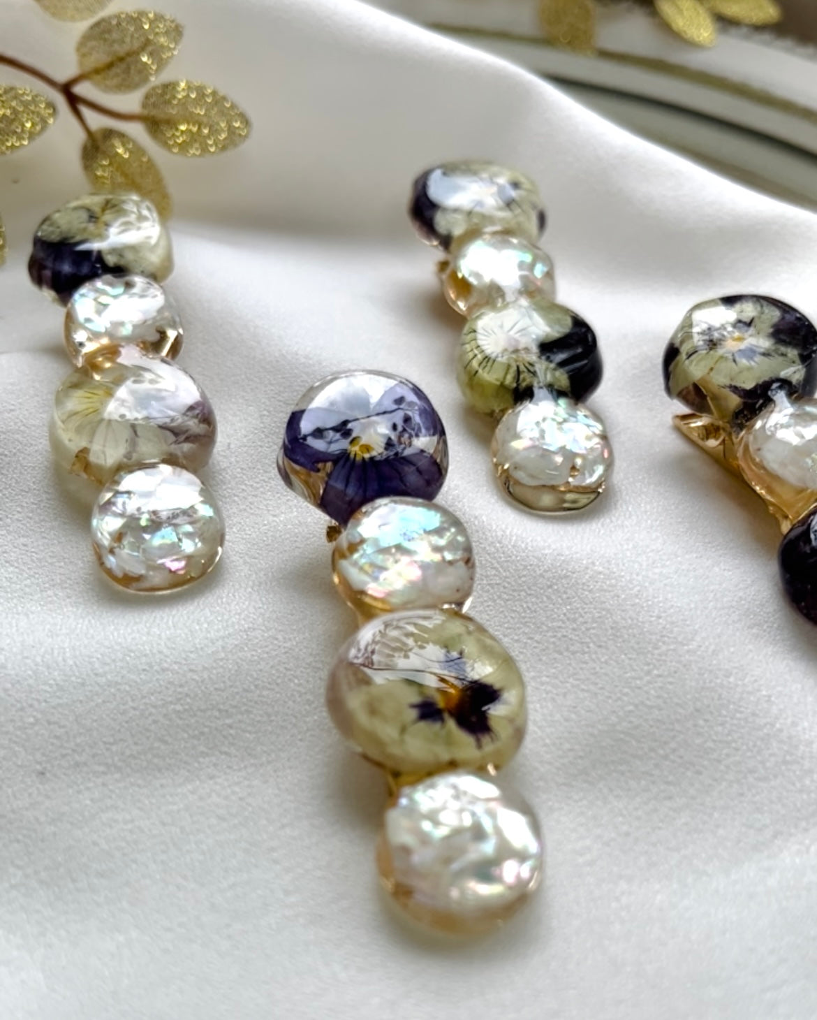 Pressed Flowers | Hair Clips