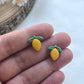 Polymer Clay | Lemon Studs | Hypoallergenic