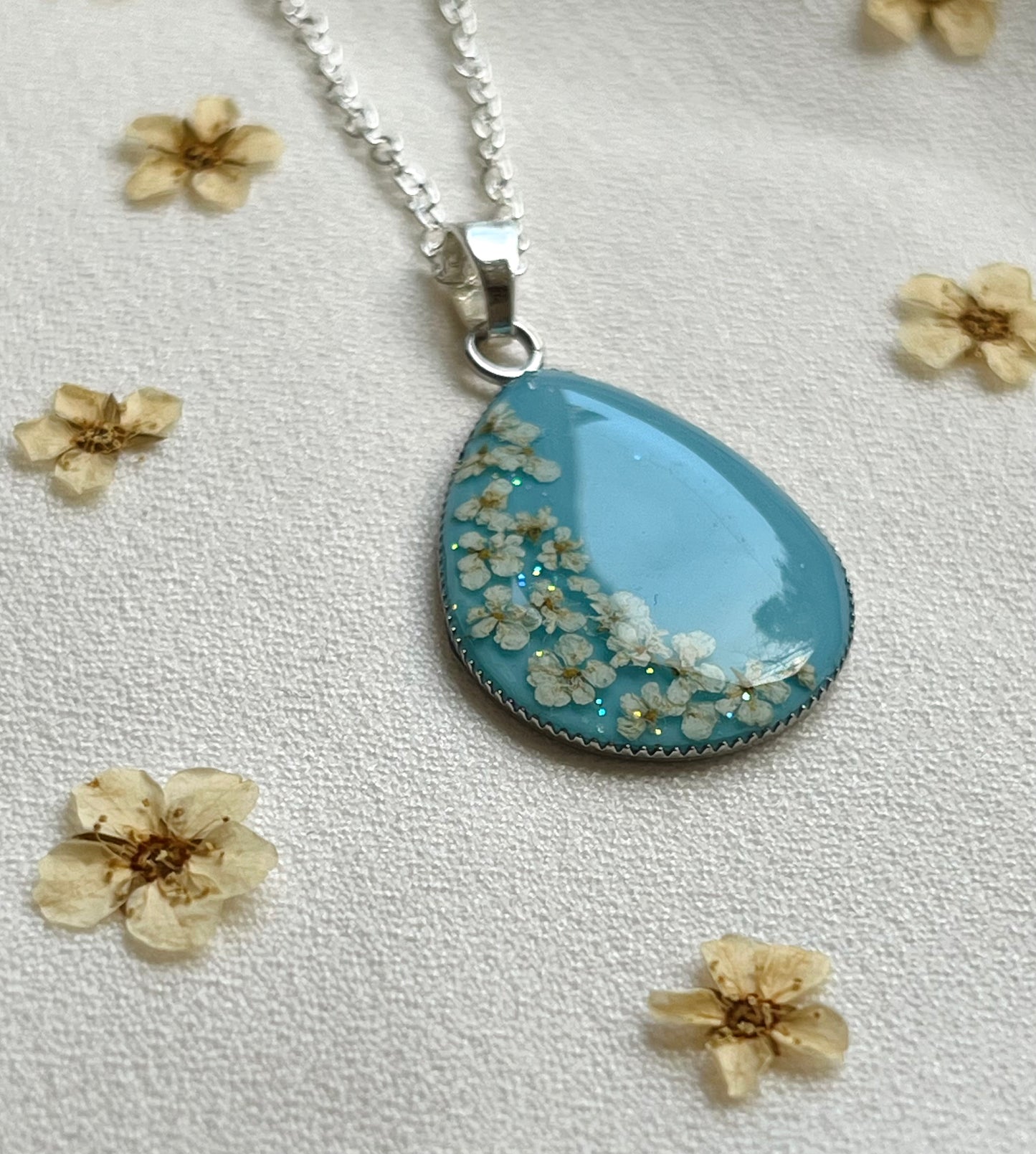 Pressed Flower Necklace