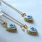 Pressed Flowers | Forget me Not | Locket Necklace