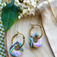 Geode & Pearls Collection |Polymer Clay Earrings