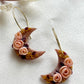 Polymer Clay | Crescent Moon | Earrings