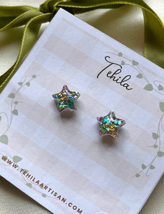 Sparkly Star Studs