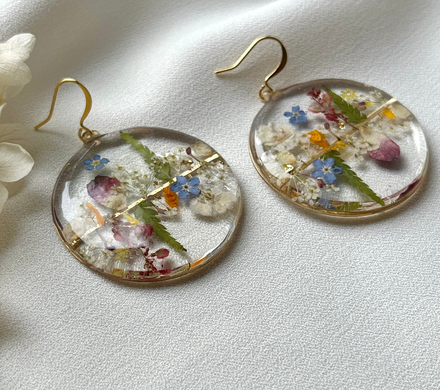 Pressed Flower Earrings