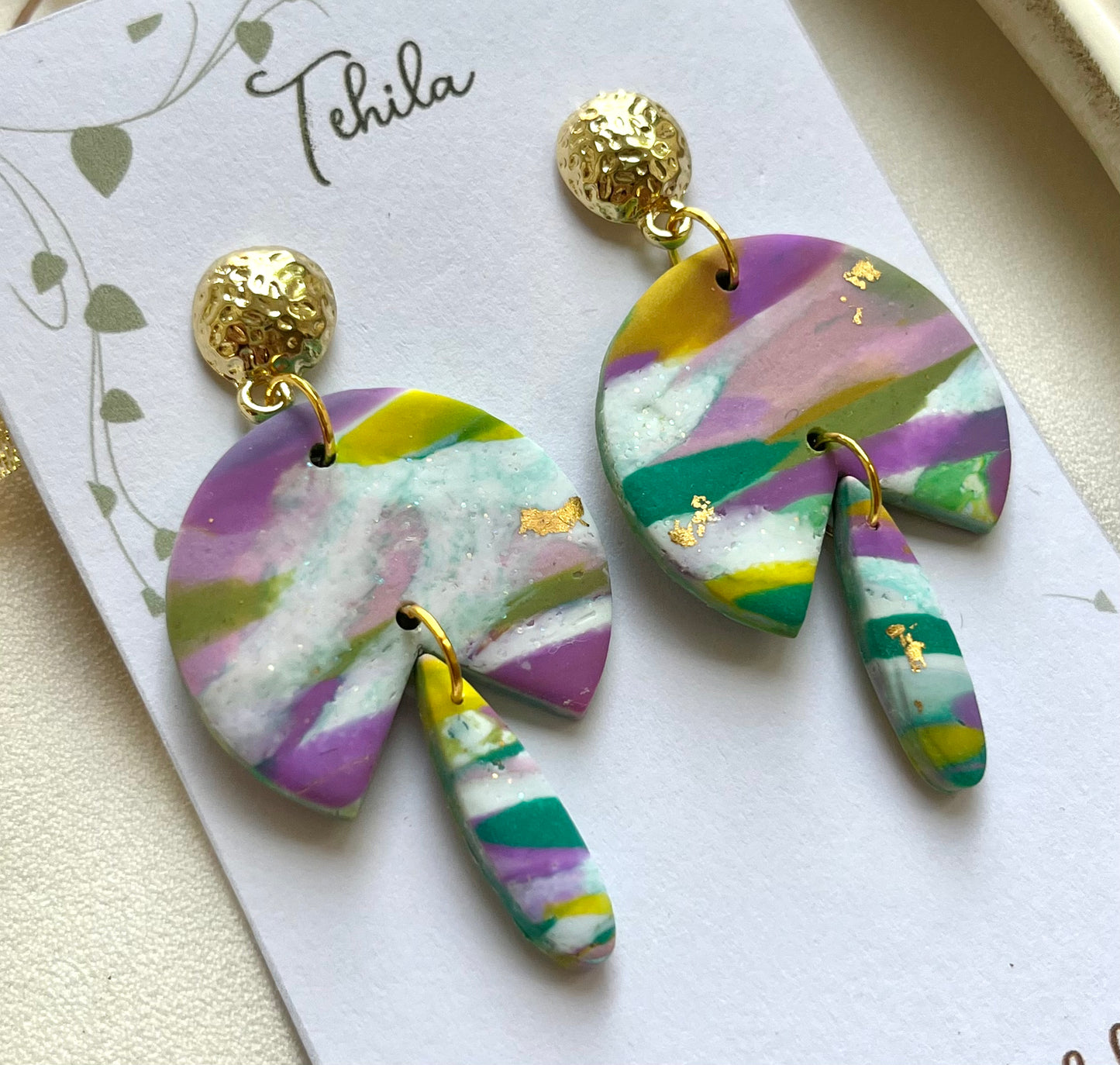Polymer Clay | Dangle Earrings