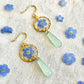 Pressed Flowers | Dangle Earrings | Forget-me-not