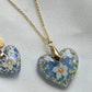 Pressed Flower Necklace | Love Heart