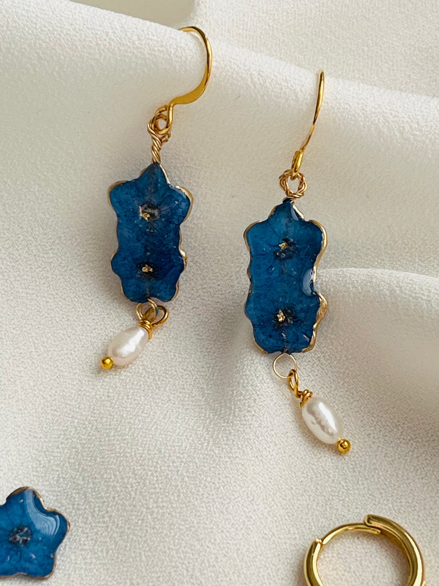 Forget-Me-Not Collection | Pressed Flower Earrings