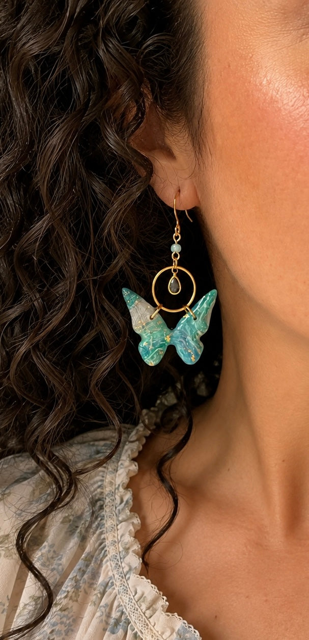 Polymer Clay | Butterfly Earrings