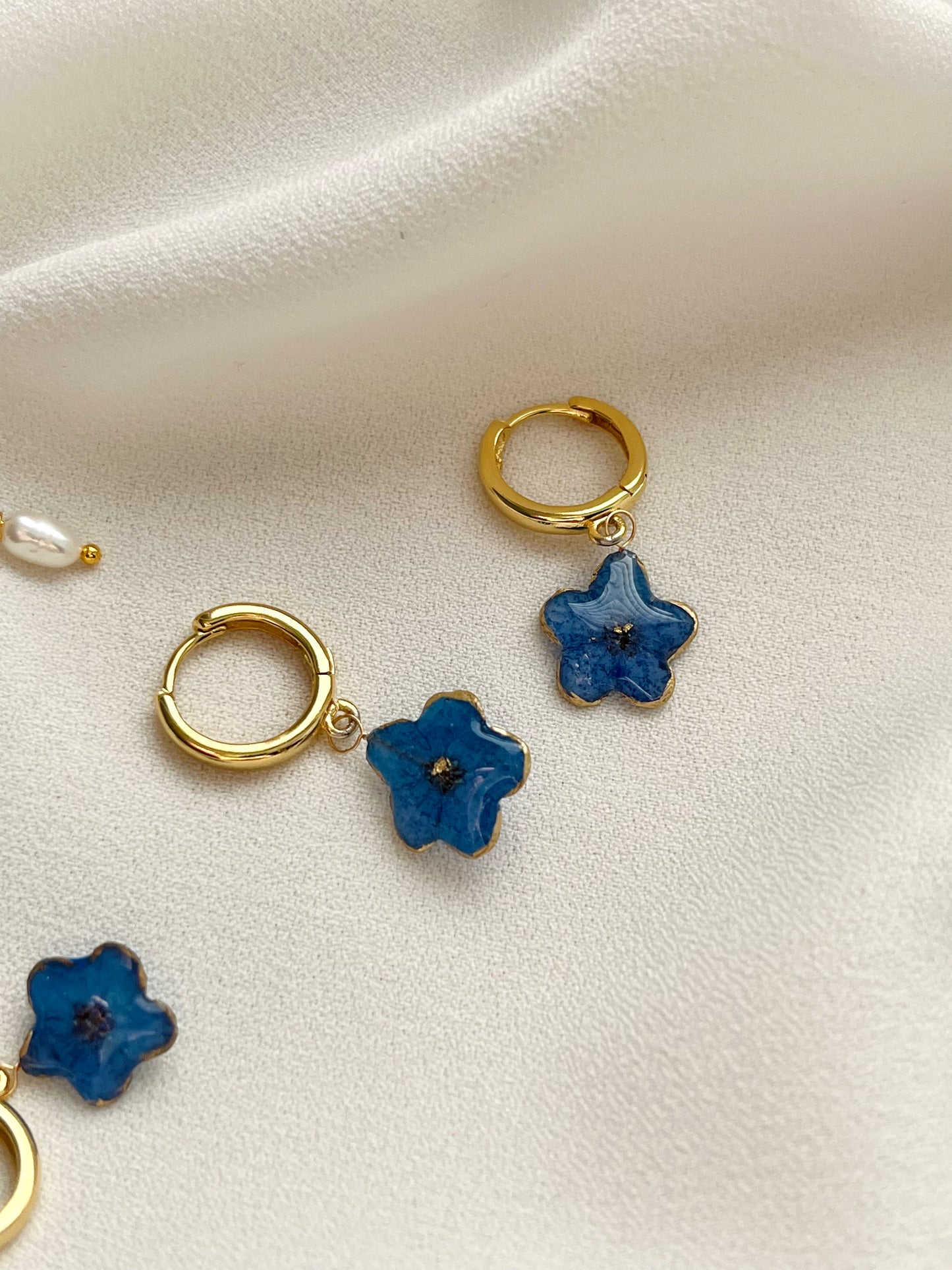 Forget-Me-Not Collection | Pressed Flower Earrings