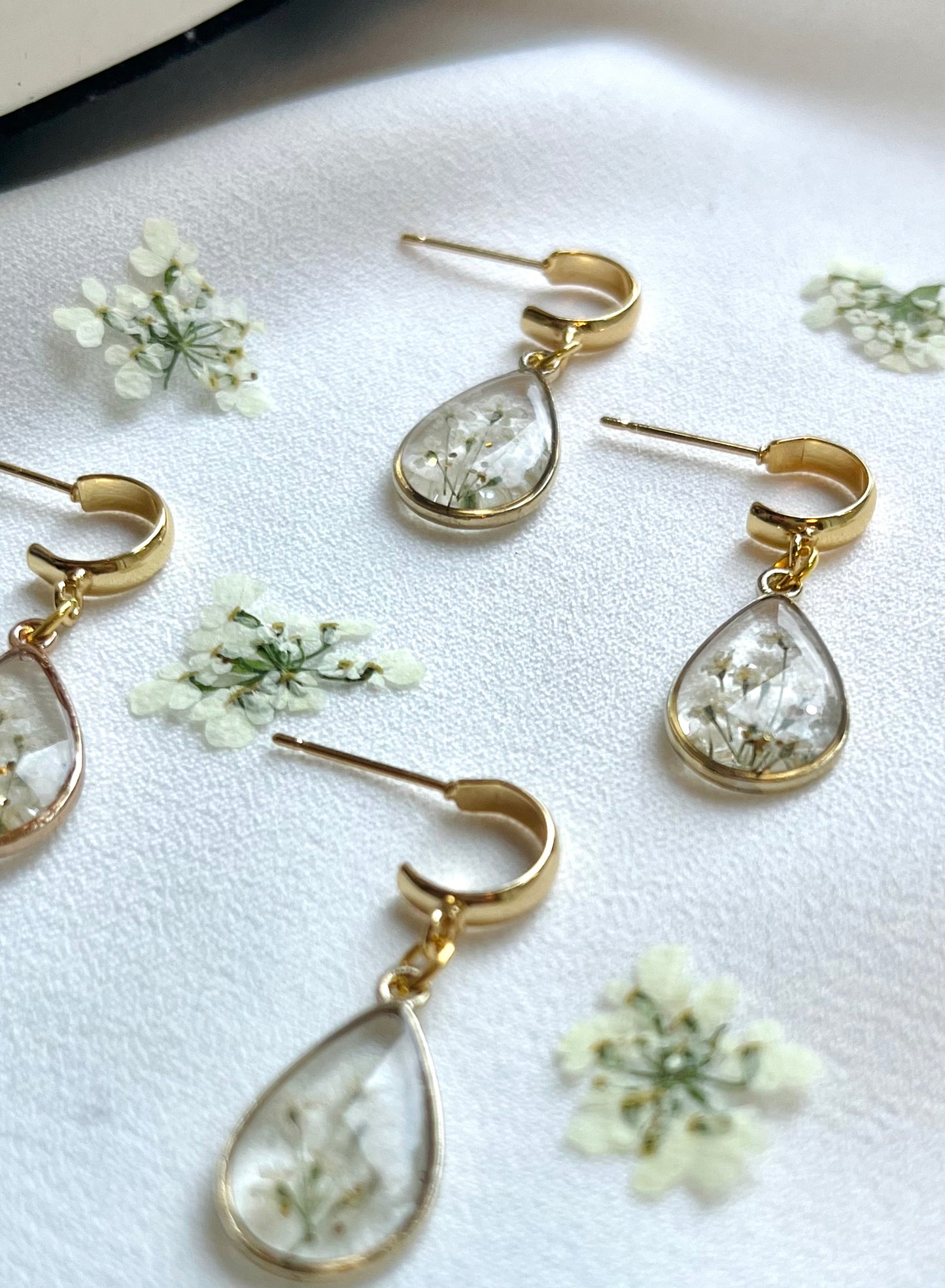 Pressed Flowers | Queen Anne’s Lace | Earrings