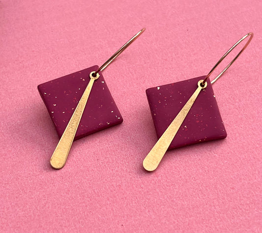 Polymer Clay | Hoop Earrings