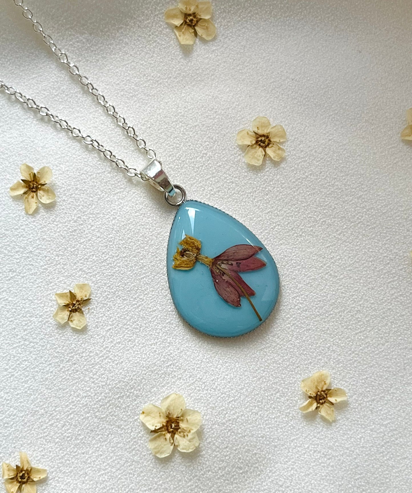 Pressed Flower Necklace