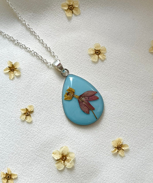 Pressed Flower Necklace