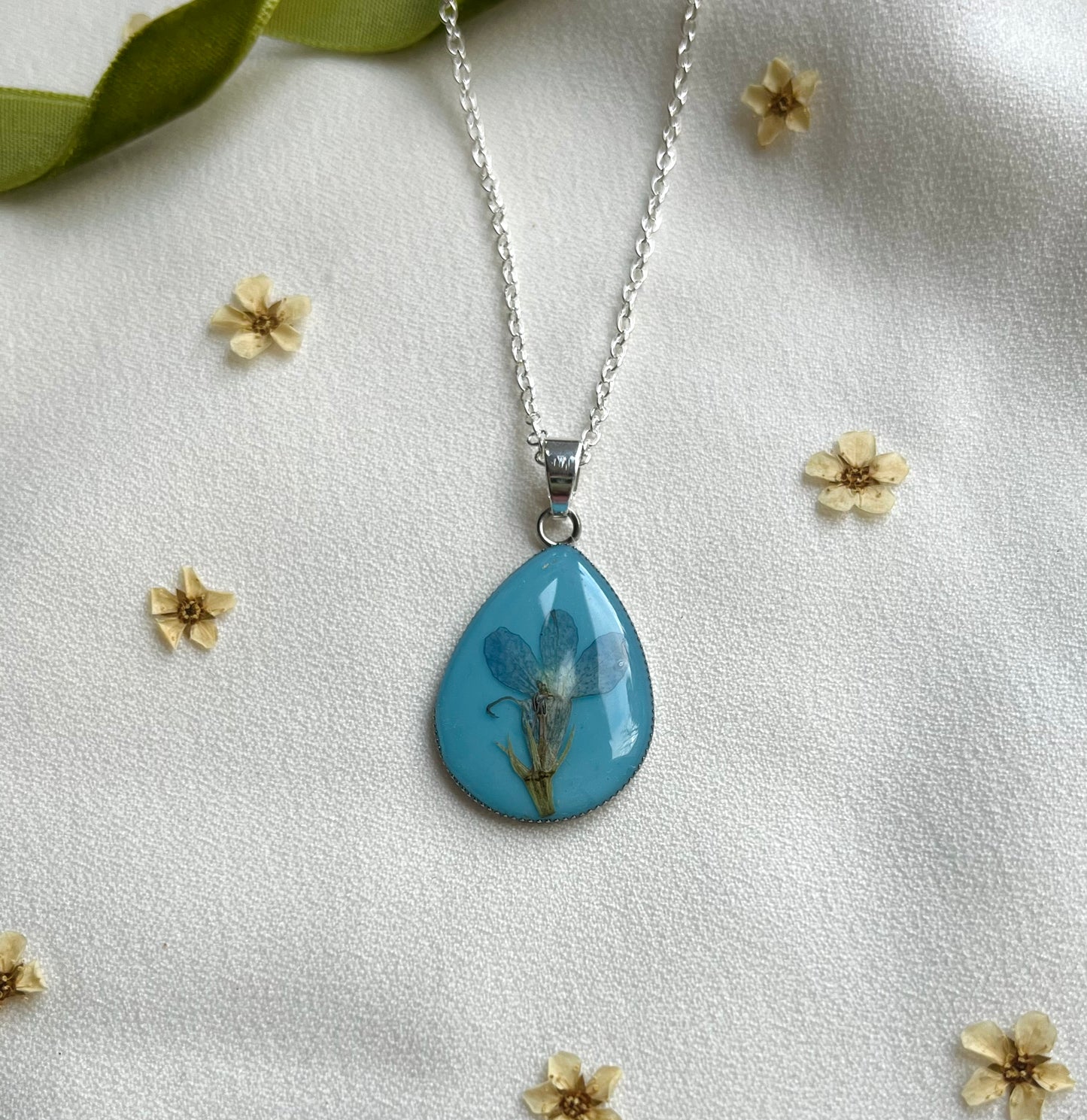 Pressed Flower Necklace