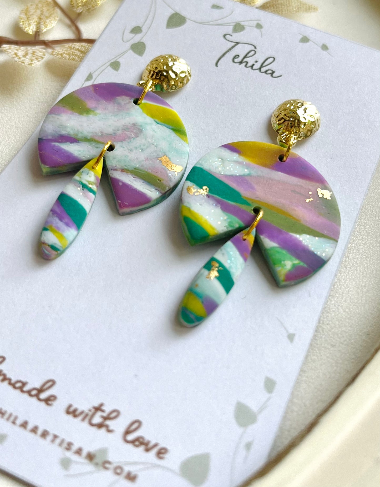 Polymer Clay | Dangle Earrings