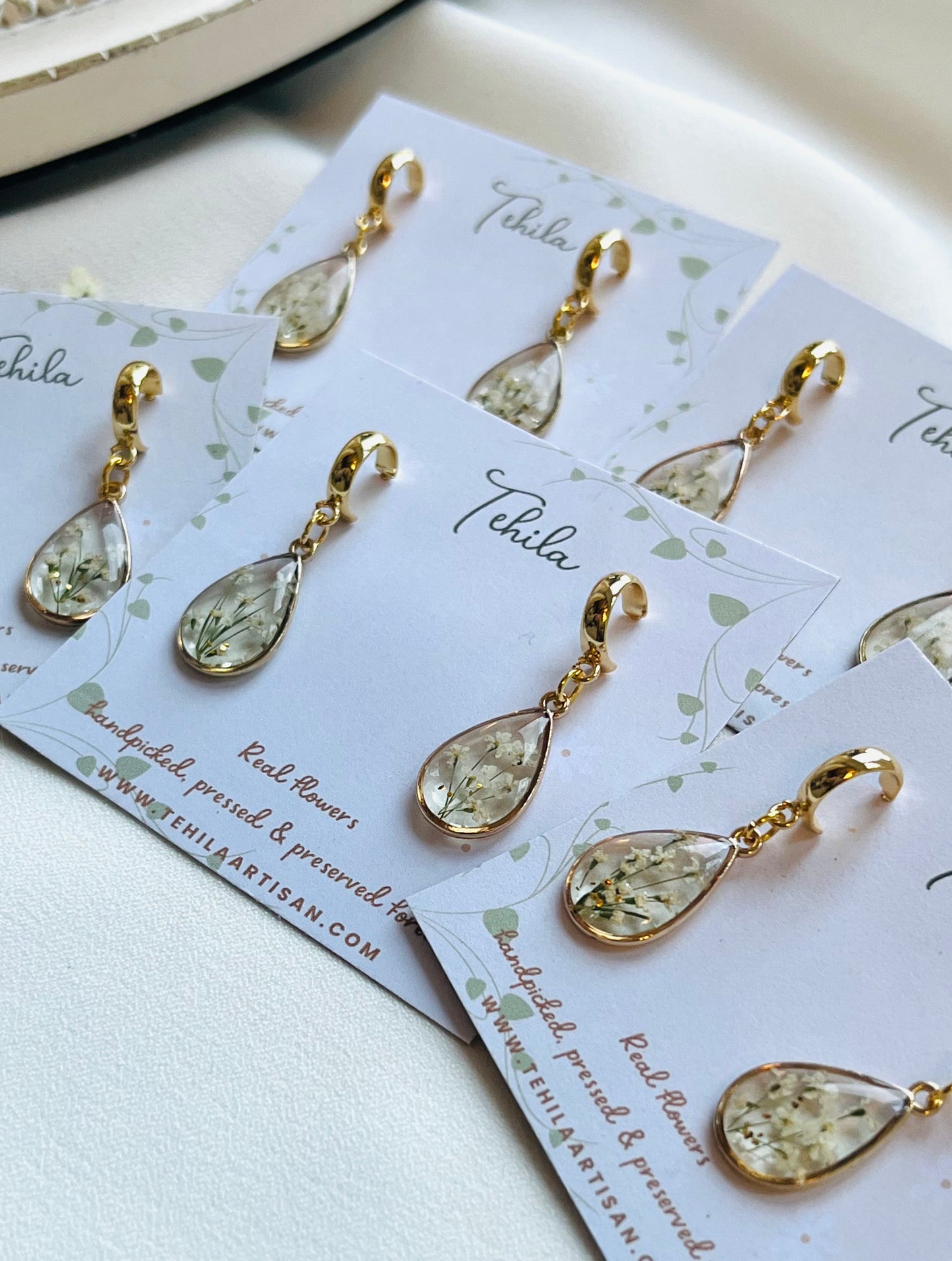 Pressed Flowers | Queen Anne’s Lace | Earrings