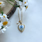 Pressed Flowers | Forget me Not | Locket Necklace