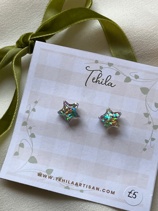 Sparkly Star Studs
