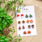 Autumn Collection | Forest Stud Pack | Polymer Clay | Hypoallergenic