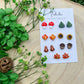 Autumn Collection | Forest Stud Pack | Polymer Clay | Hypoallergenic