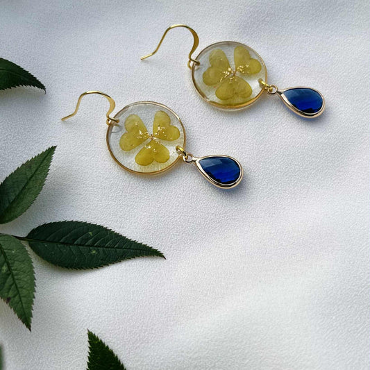Pressed Flower Earrings