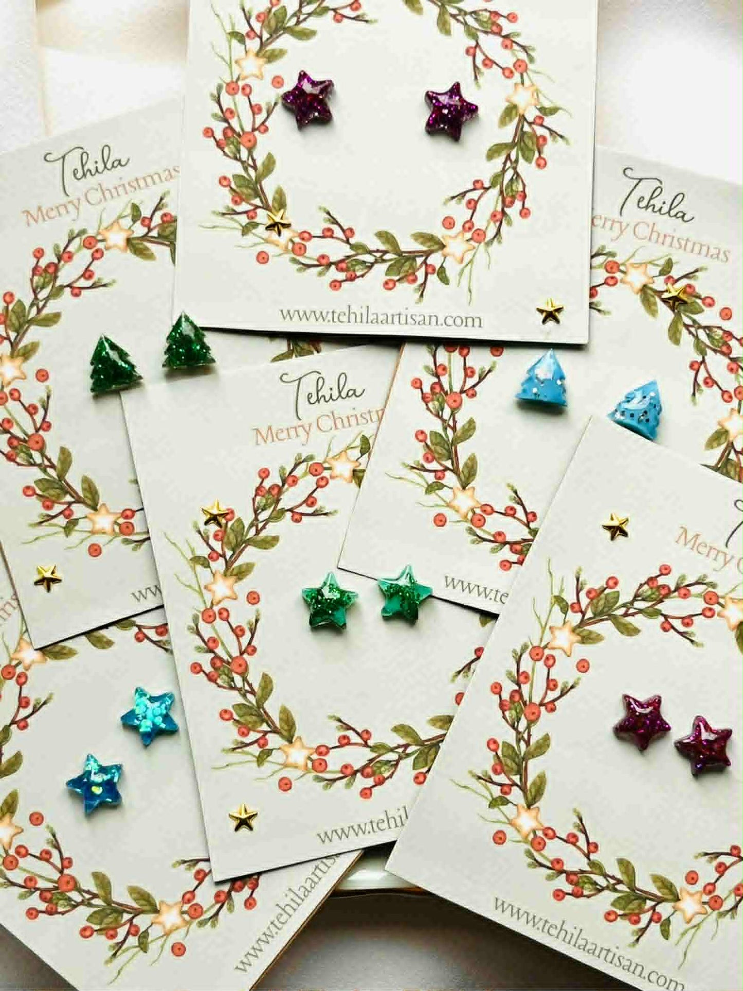 Sparkly Star Studs