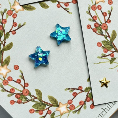 Sparkly Star Studs